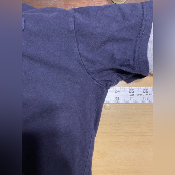 Y2K Nautica Patch Chest Navy Tee w/ Gray Thermal Knit Long Sleeves Men’s L - Picture 6 of 7
